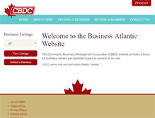 Tablet Screenshot of businessatlantic.ca